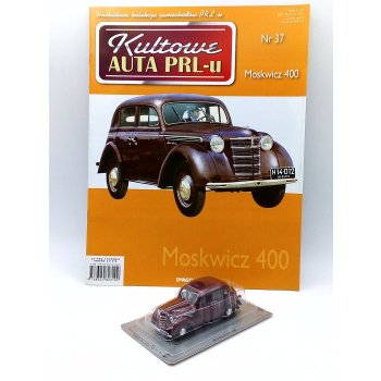Moskwicz 400 + gazetka - skala 1:43 - DeAgostini Kultowe Auta PRL